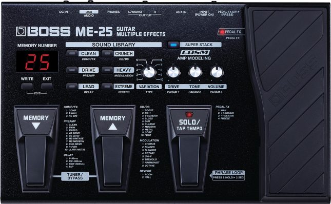 Boss ME-25 Guitar Multi Effects Processor