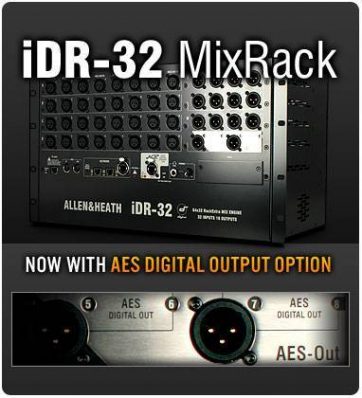Allen and Heath IDR32 iLive Fixed Format Mixrack 32 Mics