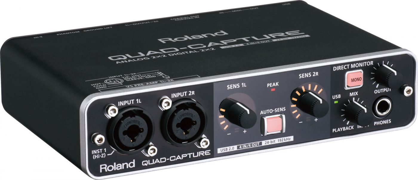 Roland QUAD-CAPTURE - USB STEREO AUDIO INTERFACE