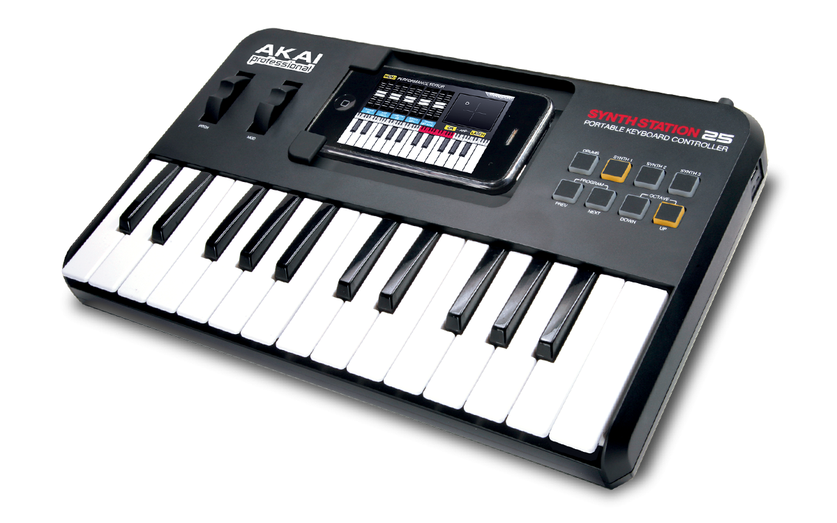 Akai Synth Station 25 Keyboard Controller for iphone Mercury Music
